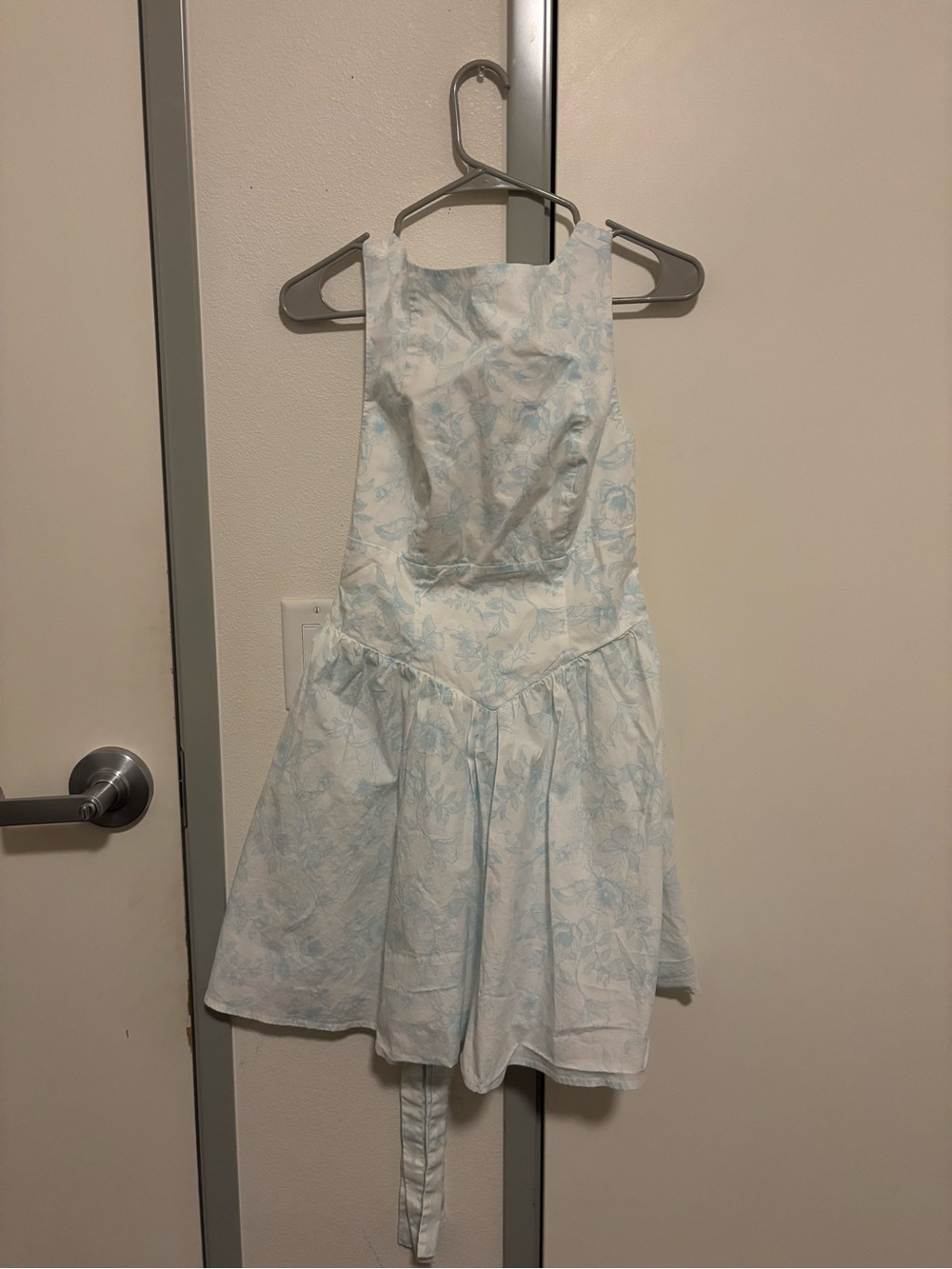 wild fable White Sundress with Light Blue Butterfly Print